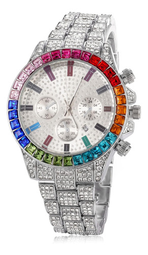 Reloj Halukakah Con Diamantes Multicolores En Oro, Modelo Ic
