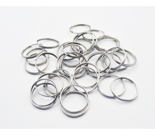 Imagen 2 de 5 de Argolla Sin Fin 10mm Metal Llaveros Sinfin Pack 1000u
