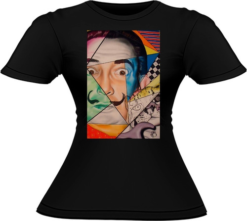 Polera Mujer Algodón Salvador Dali Artista Fanart 1