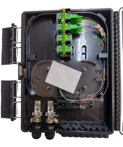 Caja Nap Empalme Ftth 2x16 C/ Splitter 1x8 Plc C/sangria X10