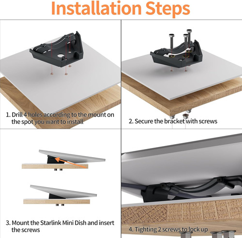 Starlink Mini Mount Starlink Mini - Soporte De Coche Starlin
