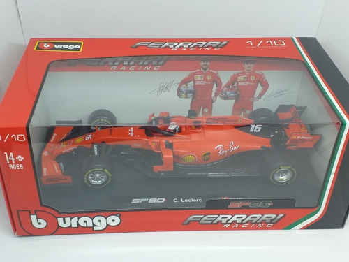 Burago Ferrari Racing Leclerc 1:18  Sf90