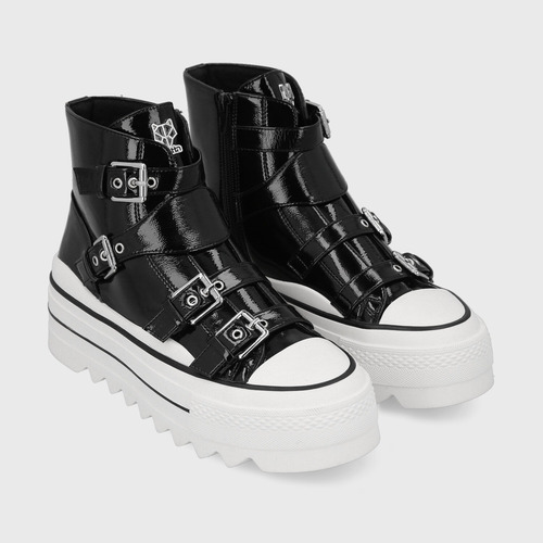 Zapatilla Plataforma Negra 33744