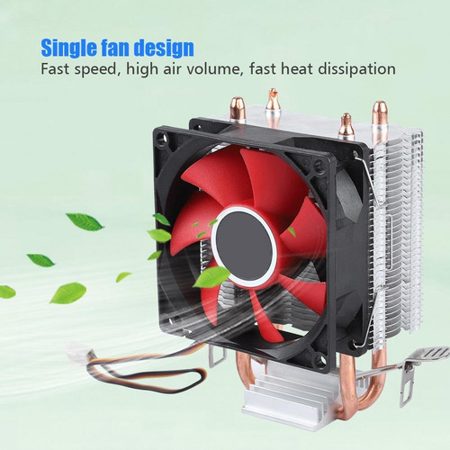 80mm 12v 3pin Pc Cpu Ventilador Disipador De Calor Radiaor E