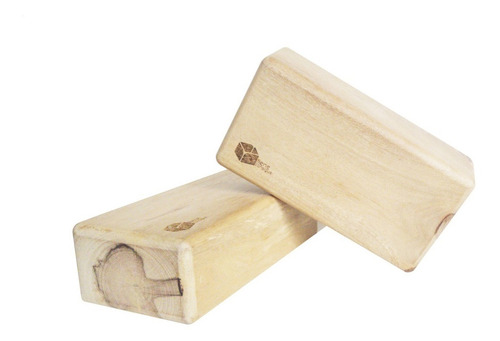 Juego De 2 Bloques De Madera Especial Para Práctica De Yoga