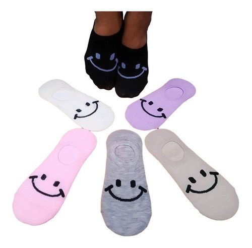 Medias Calcetín Tipo Baleta Invisible Mujer Pack X 12 Pares