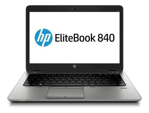 Ultrabook  HP EliteBook 840 G1 negra y gris 14", Intel Core i5 4300U  8GB de RAM 256GB SSD, Intel HD Graphics 4400 1366x768px Windows 10 Pro