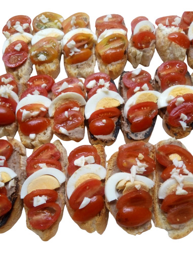 90 Saladitos Canapes+brusqueta+pizza+chips Celiacos Sin Tacc