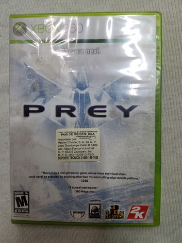 Prey Para Xbox 360 Físico Original 