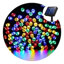 Comprar Serie 500 Luces Navideña Solar Multicolor 52 Metros Exterior