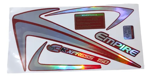 comprar Kit Calcomanías Ek Xpress Empire Keeway Rojo Tornasol 2022