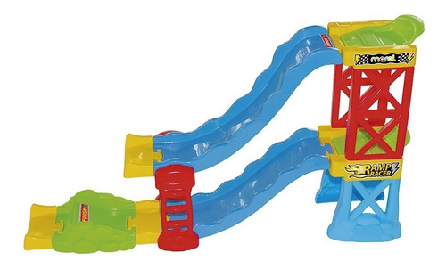 Pista De Corrida 2 Carrinhos Brinquedo Ramp Racer Maral