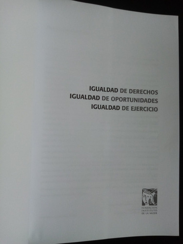 Igualdad De Derechos Igualdad De Oportunidades Igualdad Ejer