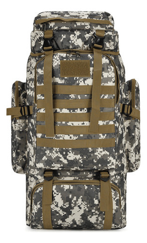 Mochila Impermeable De 80 Litros, Bolsa De Senderismo Molle