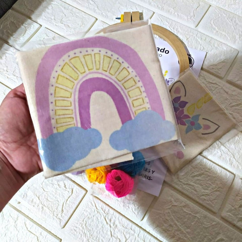 Kit Bordado Pequeños Artistas Niños Arte Infantil