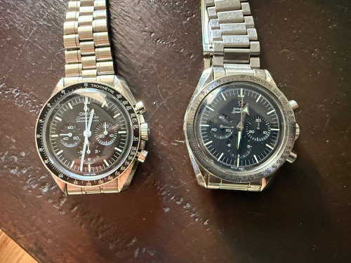 Omega Speedmaster Broad Arrow Excelente Sin Caja Ni Papeles Plateado Plateado Negro