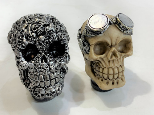 Imagen 3 de 10 de Palanca Pomo Cambio Calavera Tuning Rock In Car Model R120