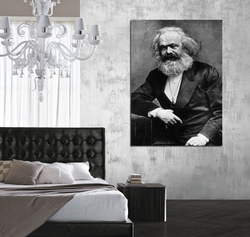 Cuadro 40x60cm Carlos Marx Comunista Filosofo Revolucion
