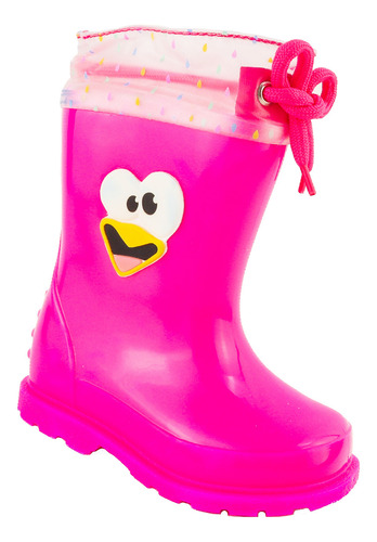 Bota Lluvia Niña Kids Vane Confeti Pollito Feliz 612 Fiusha