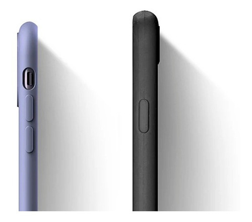 Funda de silicona aterciopelada compatible con iPhone XR, color morado oscuro