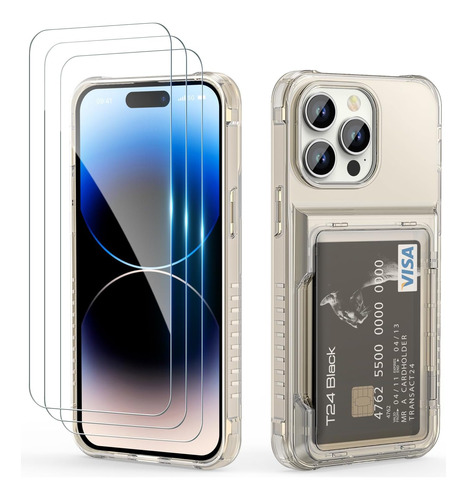 Vofolen Funda Tipo Cartera Para iPhone 14 Pro Max Con 3 De A