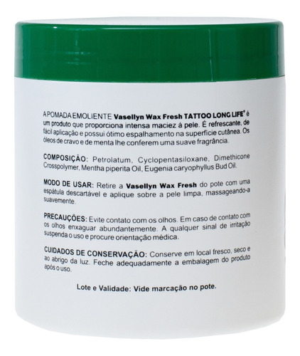 Imagem 3 de 3 de Vaselina Para Tatuagem - 400g - Redutor De Dor