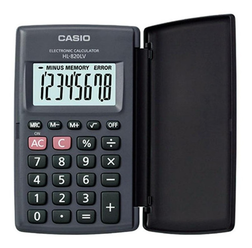 Hl-820lv-bk-w - Calculadora Casio 8 Digitos Tapa Dura