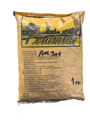 Pigmento Am-301 Amarillo Extra Concentrado Bolsa X 10 Kg