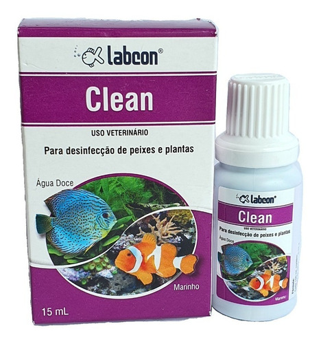 Labcon Clean 15 Ml Peixes E Plantas ! 