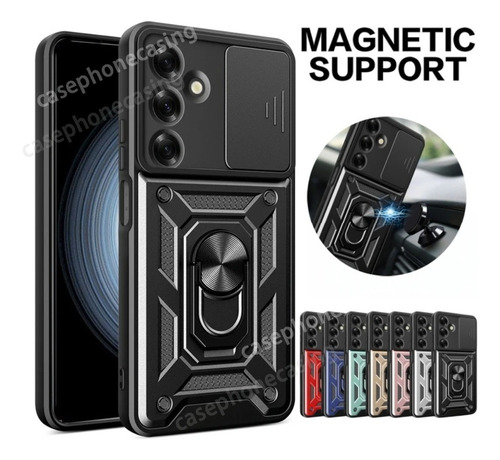 Funda De Teléfono Para Samsung Galaxy A16 A26 A36 A56 A05s A15 A25 A35 A55 A14 A54 5g Armor Funda Protectora Con Lente