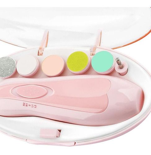 Set De Manicura Automática Para Bebé Recién Nacido Rosado