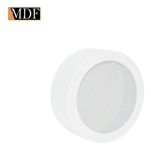 Nicho Redondo Simples 23x9 Mdf Madeira Pintado Cor Branco