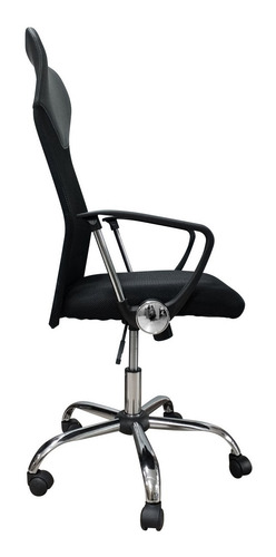 Imagen 5 de 8 de Silla Escritorio Giratoria Base Metal Basculante 6/12 Cuotas