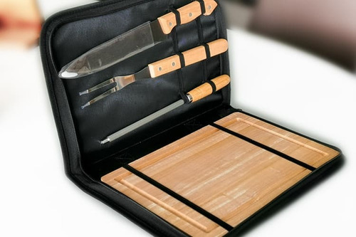Set Asado Premium Con Funda Racing Club Personalizable
