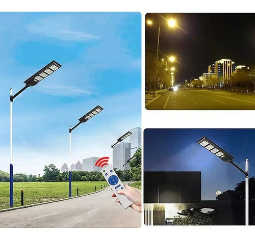 Foco Led Solar 180w + Sensor+ Soporte + Control Remoto