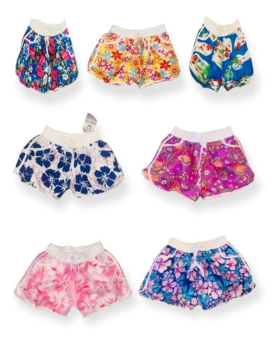 Short Dama Playero Traje De Baño Lote 12 Pzs 