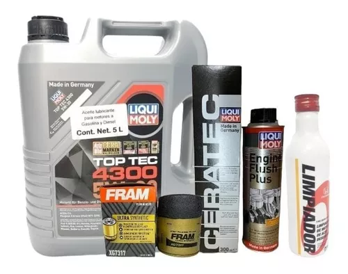 Kit Ceratec Liqui Moly Y Engine Flush Plus Limpiador Motor