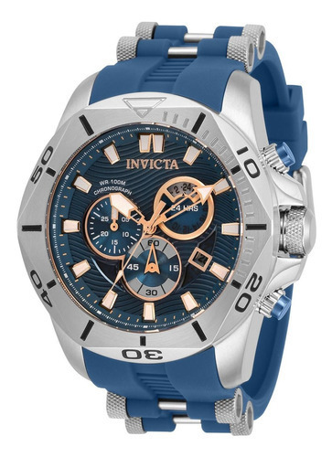 Relógio masculino Invicta Speedway 32253 azul em aço inoxidável