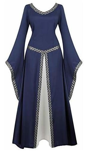 Mujer Súbita Vestido Medieval Irish Renaissance Traje B3p5o