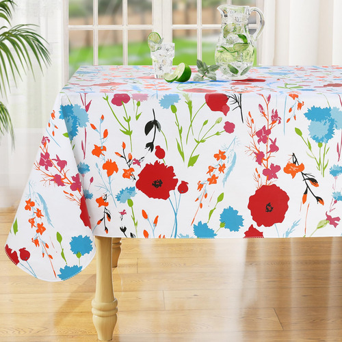 Mantel Misaya Impermeable De Vinilo Rectangular 152 X 213 Cm