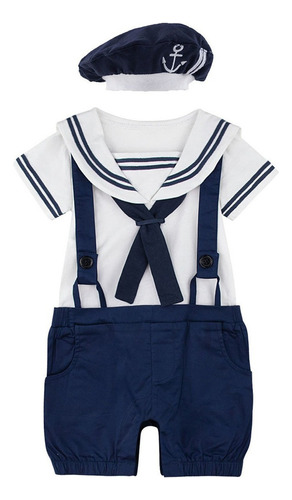 D Ropa Bebé Niños Marinero Armada Estilo Conjunto De Atuendo