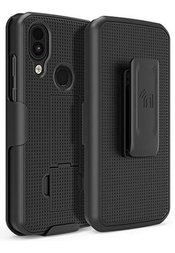 Funda Con Clip Resistente Para Cat S62 Pro Negro