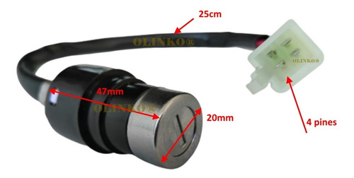 Tapa Tanque Switch Encendido Moto Motocarro Con Lock