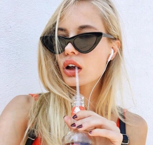 Gafas De Sol Estilo Ojo De Gato Retro De Moda Para Mujer