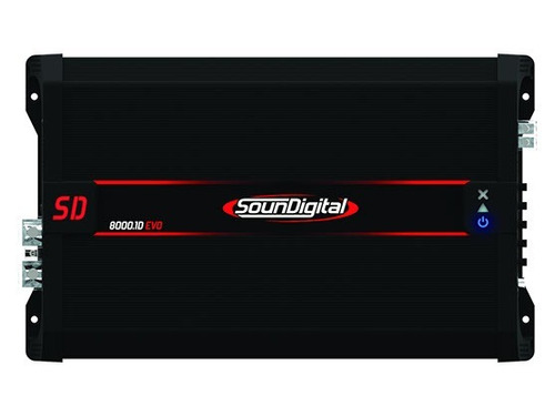 Potencia Amplificador Soundigital Sd8000.1d (1 Ohmio)