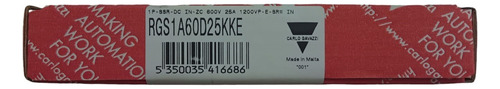 Rgs1a60d25kke; 600v 25a, Relé De Estado Sólido.carlo Gavazzi