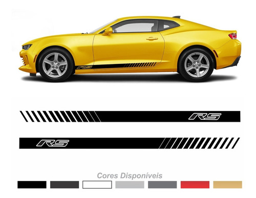 Adesivo Camaro Rs Racing  Faixa Lateral Tuning Sticker Imp03