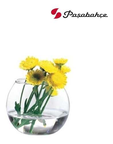 Imagen 2 de 7 de Florero Recipiente Frasco Bowl Vidrio Chico Globo Pasabahce