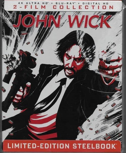 Blu Ray John Wick 4k Ultra Hd 1 Y 2 Steelbook