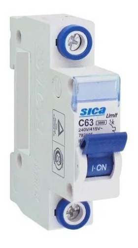 Llave Termica Din Sica 3ka Unipolar 1 X 50 - 63 Amp.